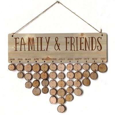 CREATEME™ Rustic Style Family Birthday Anniversary Reminder Board Kits