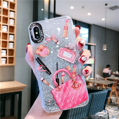 Quicksand Makeup Glitter Phone Case for iPhones