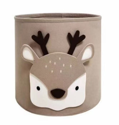 Minimalist Toy Storage Basket/ Animal Theme Toy Hamper/ Kids Laundry Hamper