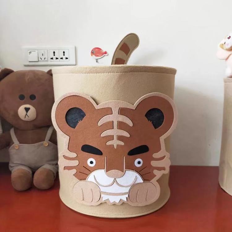 Minimalist Toy Storage Basket/ Animal Theme Toy Hamper/ Kids Laundry Hamper