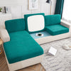 SINGLE SEAT COVER, FAUX TERRY CLOTH SOFA SEAT COVER, CORNER SHAPE COUCH COVER, 