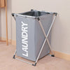 collapsible folding laundry bin with metal frame