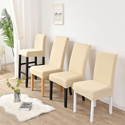 S, M, L or XL Size Chair Slipcovers/ Select Your Size Chair Covers/ Barstool, Small-Long Back or Regular Size Solid Color Slipcover