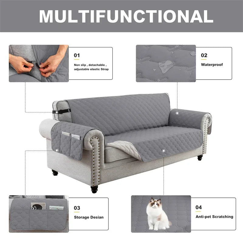 Sofa Protector Cover - Quality Quilted Couch Slipcovers