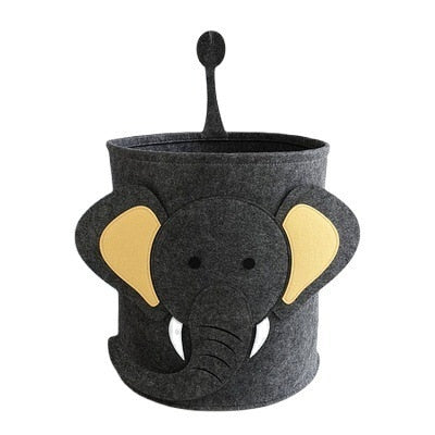 Minimalist Toy Storage Basket/ Animal Theme Toy Hamper/ Kids Laundry Hamper
