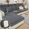 Leaf Patterned Fabric Sofa Seat Cover, Corner Shape Couch Cover, Elastic Cushion Single Seat Cover