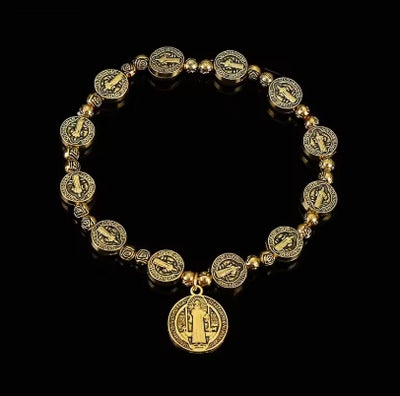 Vintage Style St. Benedict Bracelet