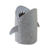 felt shark toy storage laundry bin for kids