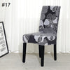 patterned spandex dining chair cover
