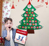count down to new years christmas felt calendar for kids - winfinity brands