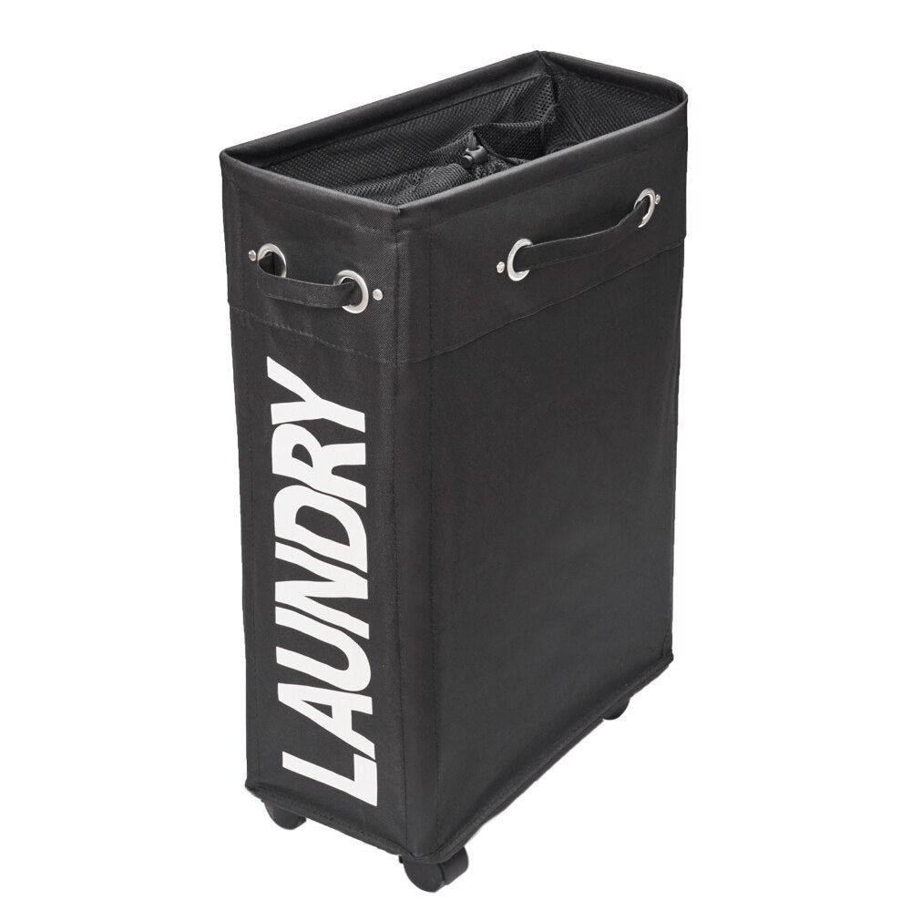 CREATEME™ Slim Laundry Bin Hamper On Wheels