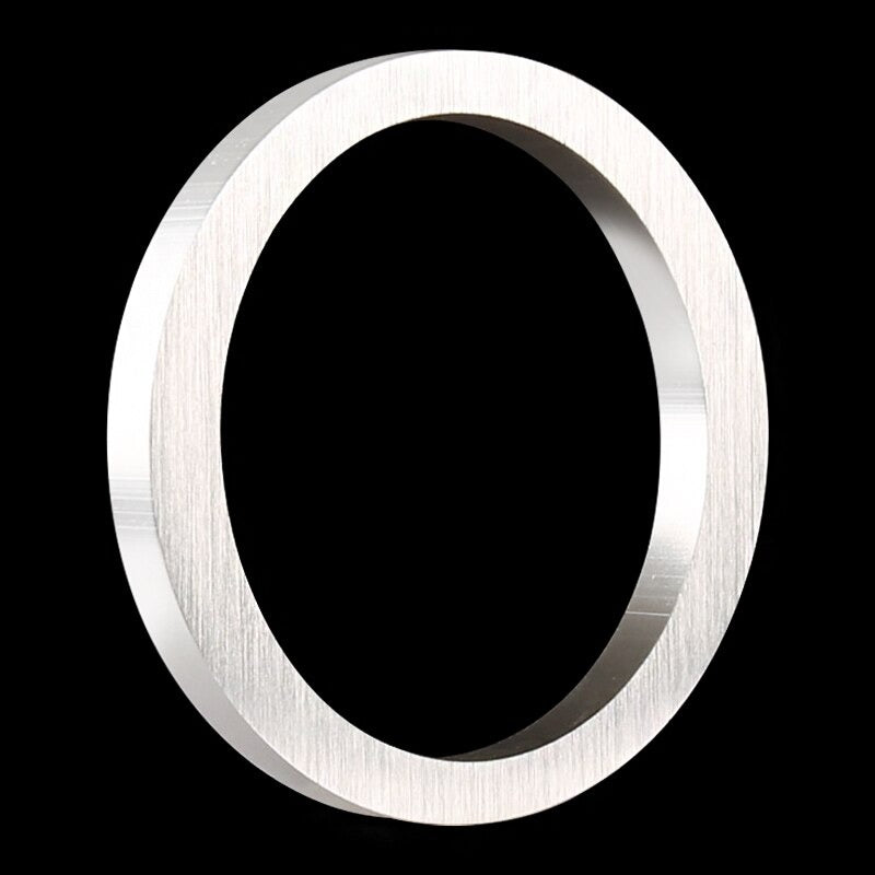 3.9inch or 5.9 inch silver out door house numbers floating 0 zero