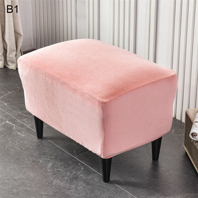 Velveteen Plush Wingback Armchair Slipcovers - Large Arm Chair Cover - 2 Piece Chair Protection Cover for Home, Office, Events