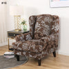 Spandex Wingback Chair Slipcovers - Large Armchair Chair Cover - 2 Piece Chair Protection Cover for Home, Office, Events