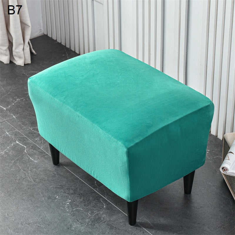 Velveteen Plush Wingback Armchair Slipcovers - Large Arm Chair Cover - 2 Piece Chair Protection Cover for Home, Office, Events