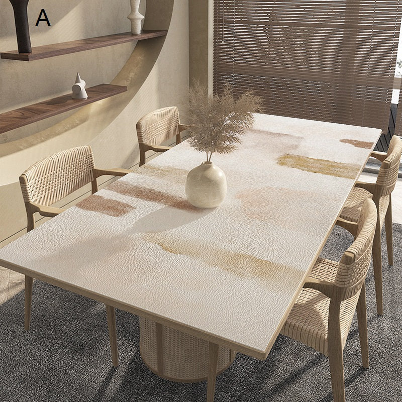 Products 1.5mm Abstract Silicone Leather Table Protector 