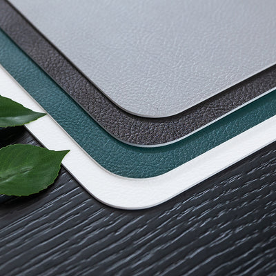 Faux Leather 1.3mm Thick Table Protector Cover Placemats for Dining Tables