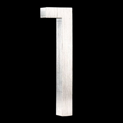 3.9inch or 5.9 inch silver out door house numbers floating 1 one