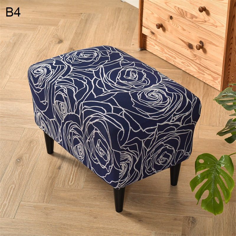 Floral Wingback Chair Slipcovers - Large Arm Chair Cover - 2 Piece Chair Protection Cover & Optional Matching Ottoman Cover