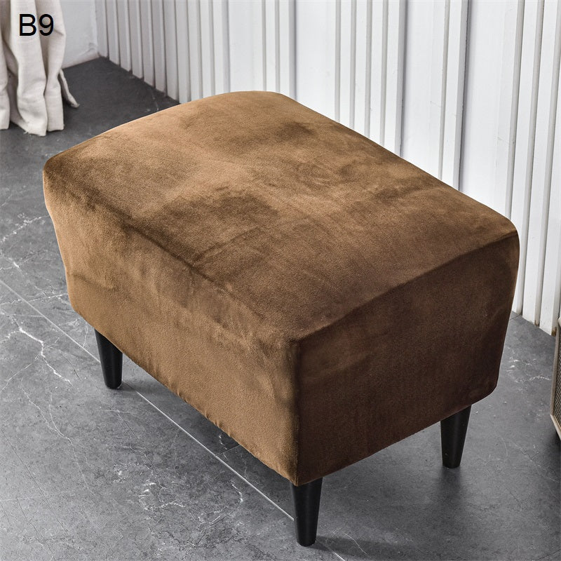 Velveteen Plush Wingback Armchair Slipcovers - Large Arm Chair Cover - 2 Piece Chair Protection Cover for Home, Office, Events