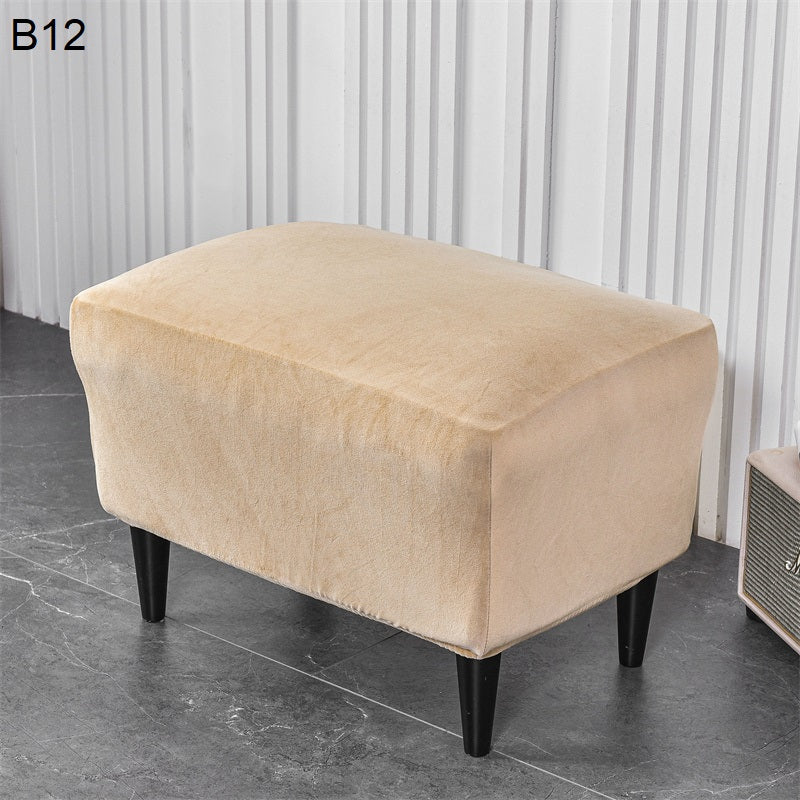 Velveteen Plush Wingback Armchair Slipcovers - Large Arm Chair Cover - 2 Piece Chair Protection Cover for Home, Office, Events