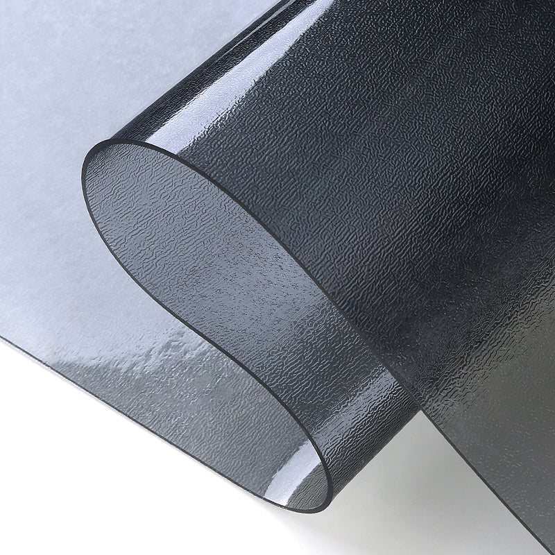 tinted black table protector 1.3mm thick pvc black plastic mat 