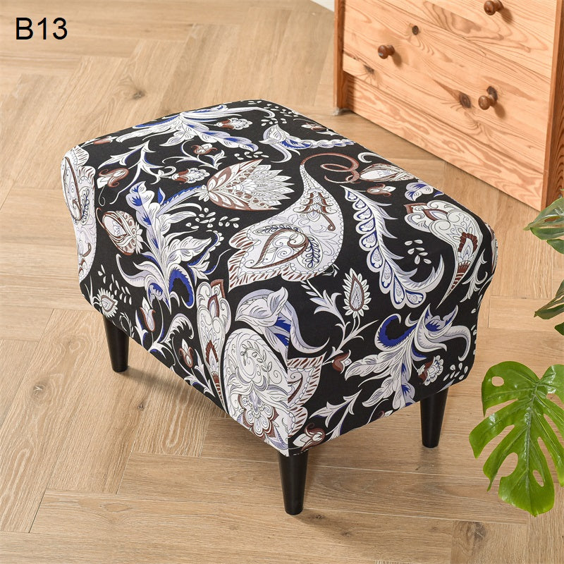 Floral Wingback Chair Slipcovers - Large Arm Chair Cover - 2 Piece Chair Protection Cover & Optional Matching Ottoman Cover