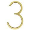 gold brass slim 5 inch house address numbers and letter floating or flush - winfinity brands