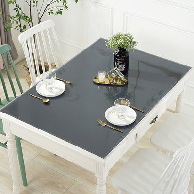 tinted black table protector 1.3mm thick pvc black plastic mat