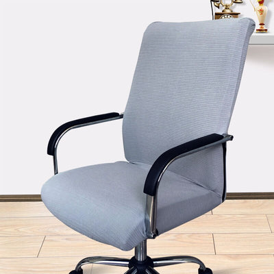 office chair slip covers with zipper grey color gray
