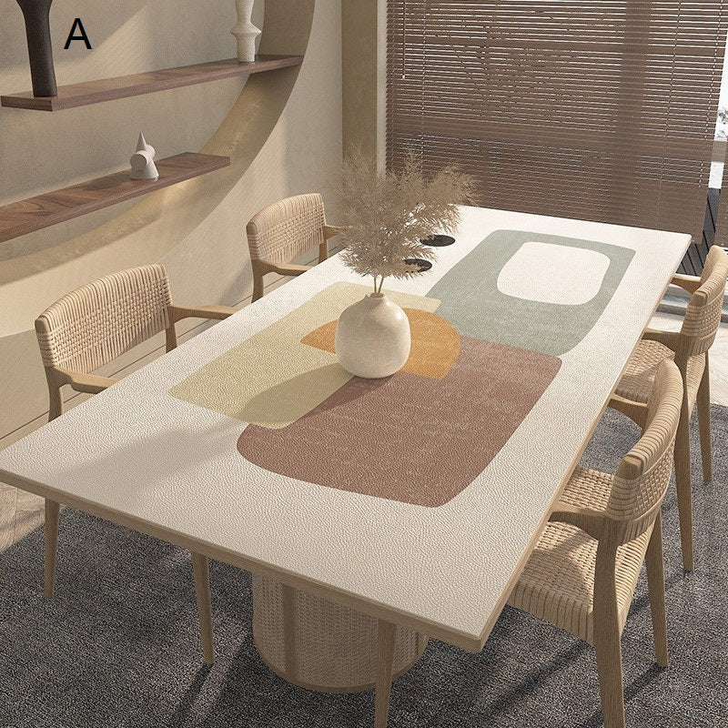 1.5mm Abstract Silicone Leather Table Protector/ Premium Table Mat