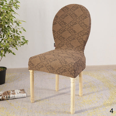 Patterned Round Top Chair Slipcovers - Spandex Chair Cover - Stretch Chair Cover for Home, Office, Meeting, Event