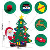 CREATEME™ Santa + Christmas Tree Felt Activity Puzzle