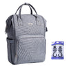 mom bag. mummy bag, diaper bag fashion diaper bag gray grey with stroller hooks
