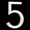 3.9inch or 5.9 inch silver out door house numbers floating 5 five