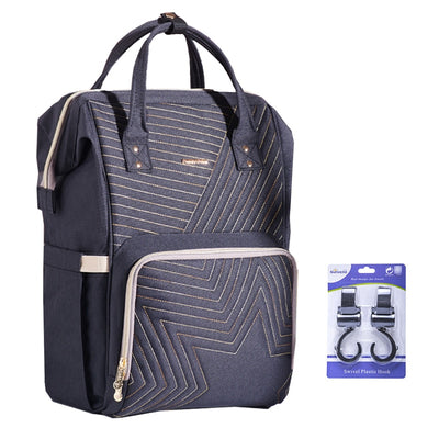 mom bag. mummy bag, diaper bag fashion diaper bag black
