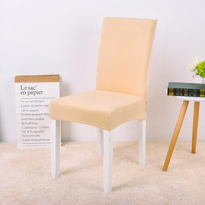 cream color dining chair slip cover spandex