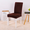 chocolate coffee brown color dining chair slip cover spandex