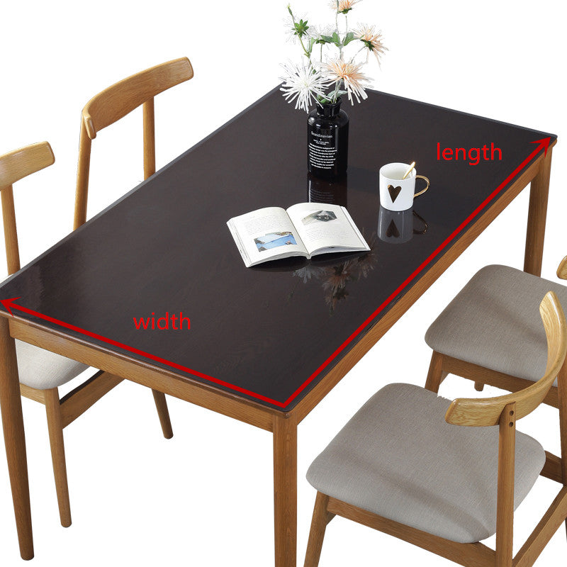tinted black table protector 1.3mm thick pvc black plastic mat