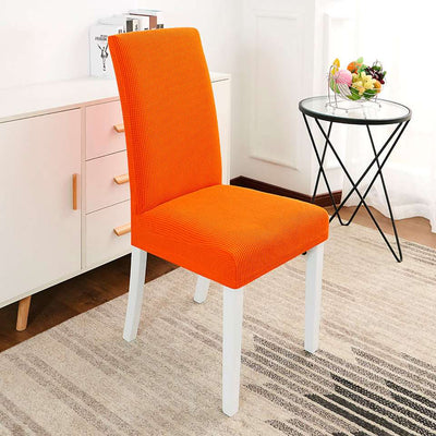 Short, Medium, or High Backrest Dining Chair Covers in Polar Fleece Chair Slipcovers/ Spandex Warm Stretchy Chair Cover for Home