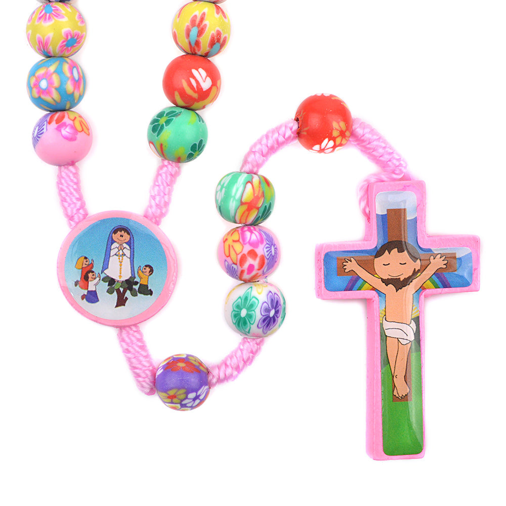 CREATEME™ Colorful Fun Kids Rosary With Personalized Name - Winfinity Brands