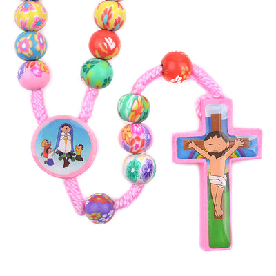 kids rosary colorful clay rosary, kids personalized name rosary, catholic kids gift - free shipping winfinity brands