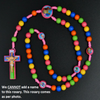 kids rosary, rosary, little girl rosary, baptism rosary, communion rosary, girl communion, rainbow rosary, kids rosary