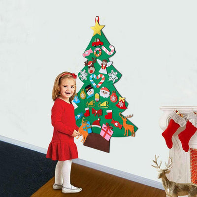 toddler tree, toddler felt tree, felt tree no velco on tree, kids felt tree, childrens Christmas felt tree