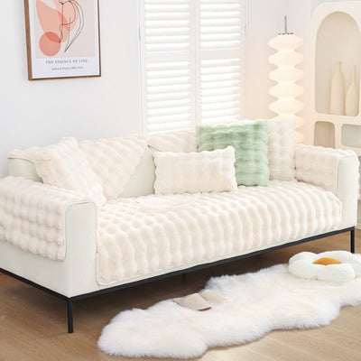 Anti-Slip Extra Thick Plush Sofa Throw or Blanket Style Slipcovers