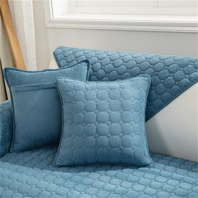 Anti-Slip Plush Pattern Minimalist Sofa Throw or Towel Style Slipcovers