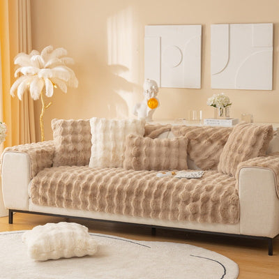 Anti-Slip Extra Thick Plush Sofa Throw or Blanket Style Slipcovers