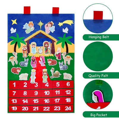 kids craft diy Nativity advent calednar