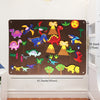 Montessori felt dinosaur kids mural