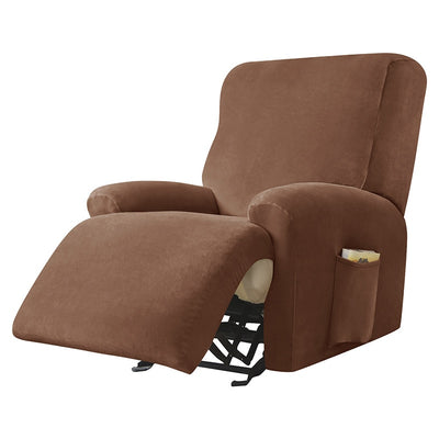 velveteen recliner chair cover 4 pieces